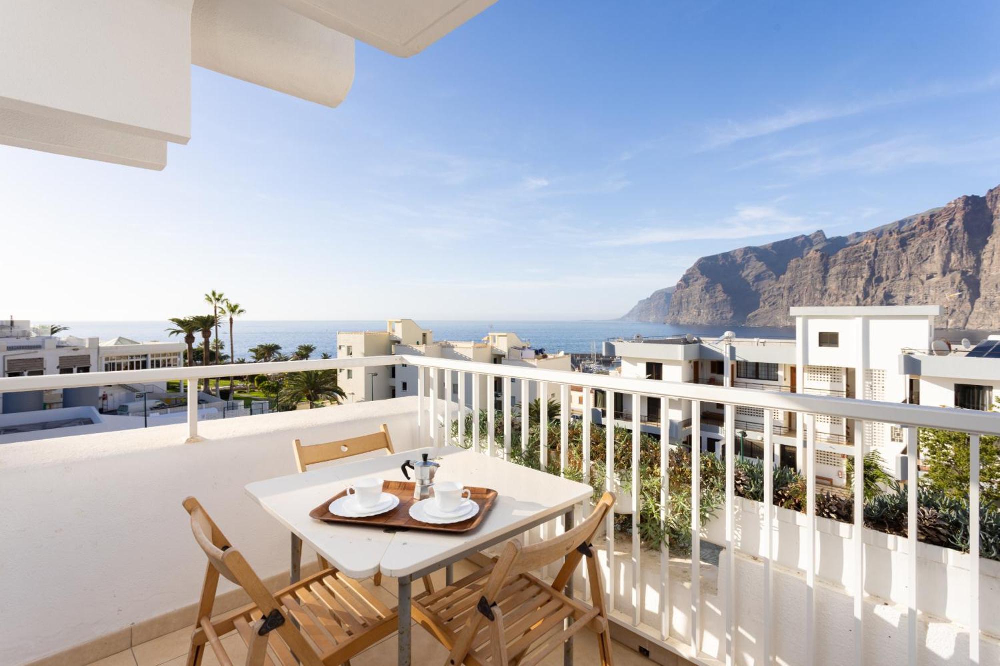 Okstay Los Gigantes With Ac, Terraces And Sea Views Santiago Del Teide Ngoại thất bức ảnh